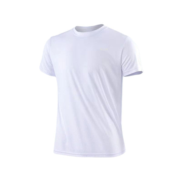 Gym Sport Shirt for Men, Breathable Quick Dry Workout Tee – Round Neck Short Sleeve Activewear Top