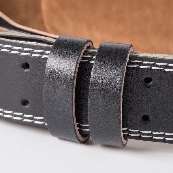 Power Training cinturon Lever Leather Buckle Heavy lift Weightlifting Weight Powerlifting Gym Lifting Belt(US Customers)