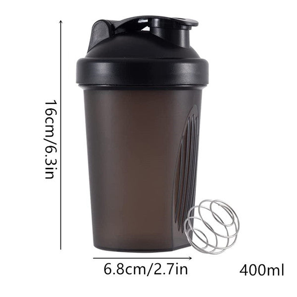 400ML Colorful Whey Protein Shaker Bottle for Fitness Gym - Portable Mixing Cup