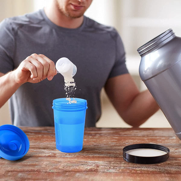 400ML Colorful Whey Protein Shaker Bottle for Fitness Gym - Portable Mixing Cup