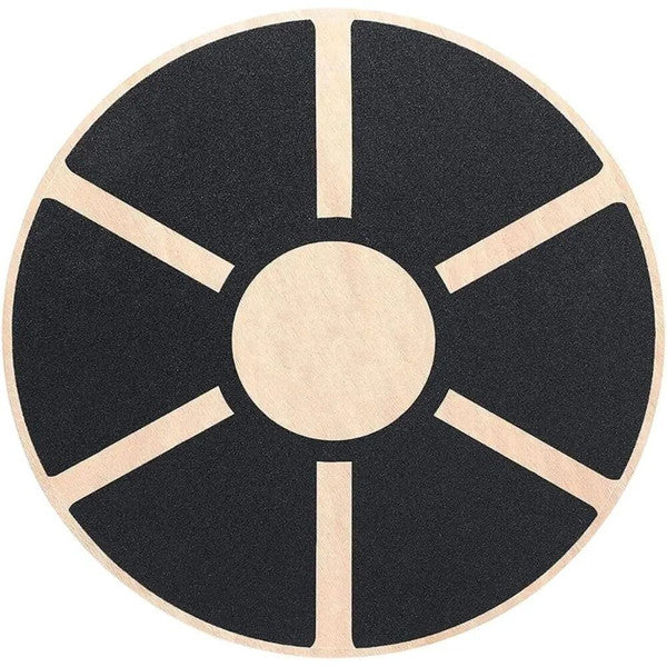 Premium Wooden Wobble Balance Board – Non-Slip Yoga Waist Twisting Fitness Equipment