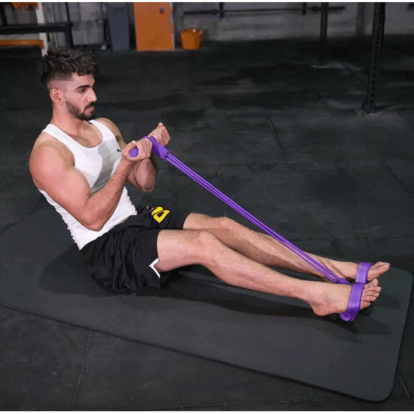 Puller Rope Yoga Exercise Band, Foot Pedal Resistance Trainer for Full Body Stretch Pull, Home Workout & Fitness Toning