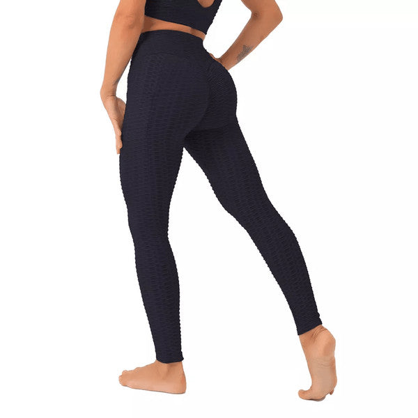Womens Anti Cellulite Butt Lifting High Waist Yoga Leggings with Pocket Pants for Workout & Fitness