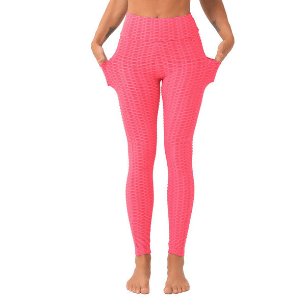 Womens Anti Cellulite Butt Lifting High Waist Yoga Leggings with Pocket Pants for Workout & Fitness